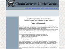 Tablet Screenshot of chainweavers.katuu.com